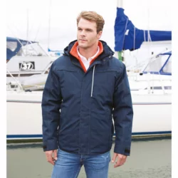 Parka robuste effet denim
