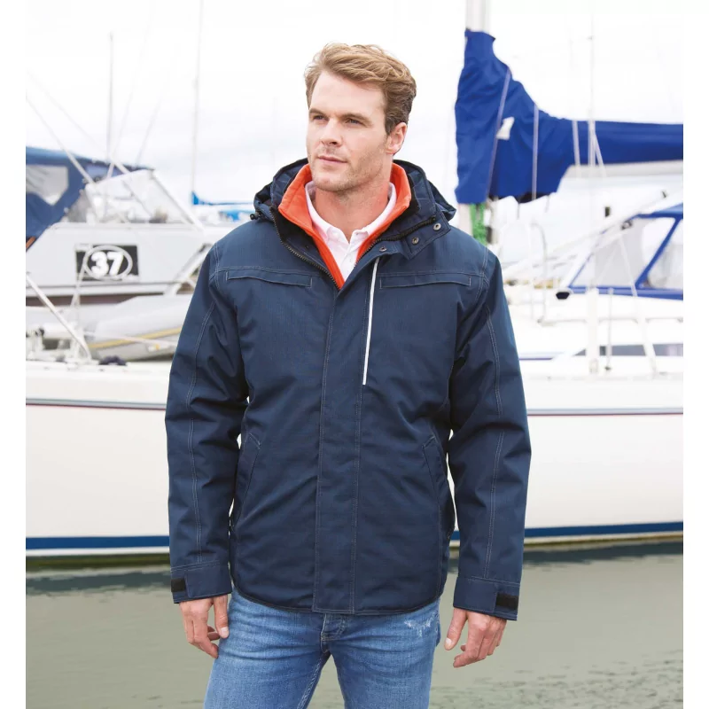 Parka robuste effet denim
