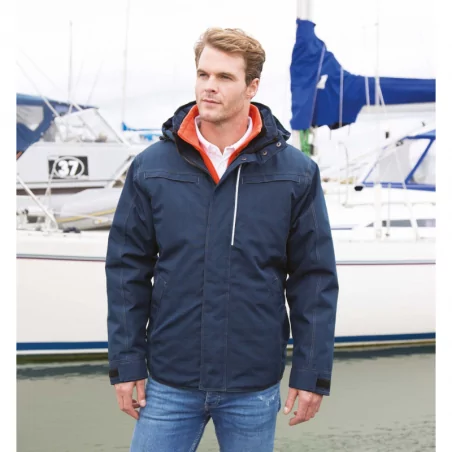 Parka robuste effet denim