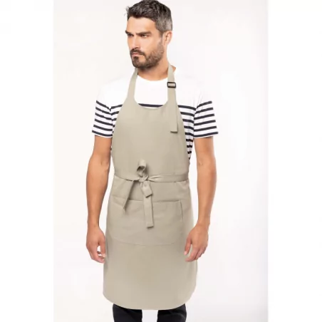 Tablier avec poche en coton...