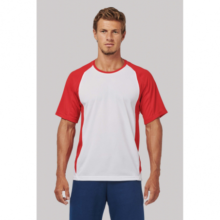 T-shirt de sport bicolore...