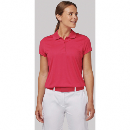 Polo manches courtes femme...