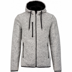 Veste à capuche chinée