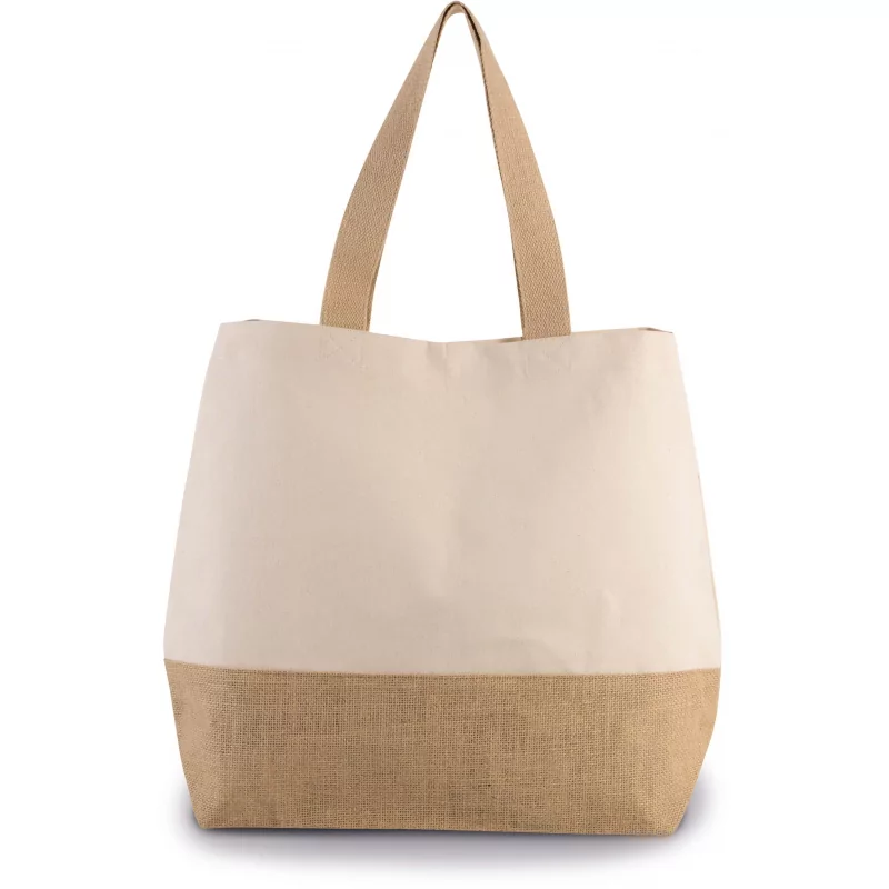 Sac shopping en toiles de coton & jute