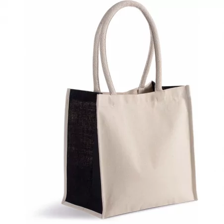 Sac cabas en coton / jute -...