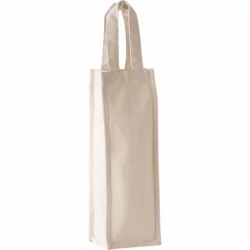 Sac porte-bouteille en coton canvas