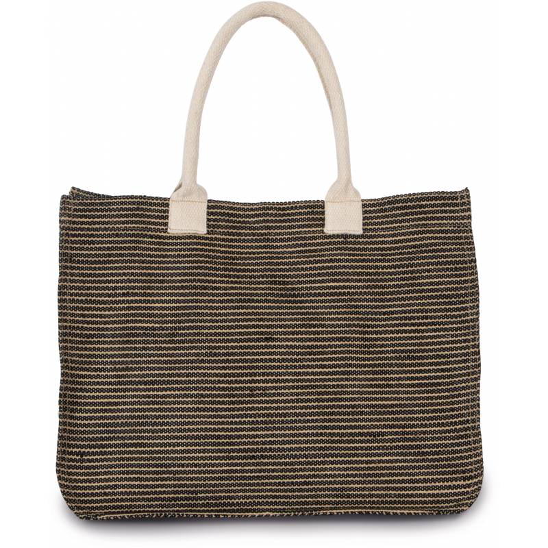 Sac shopping en juco avec fermeture