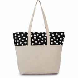 Sac shopping motif pois