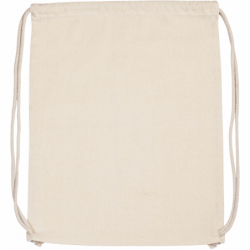 Sac à dos en coton bio avec cordelettes