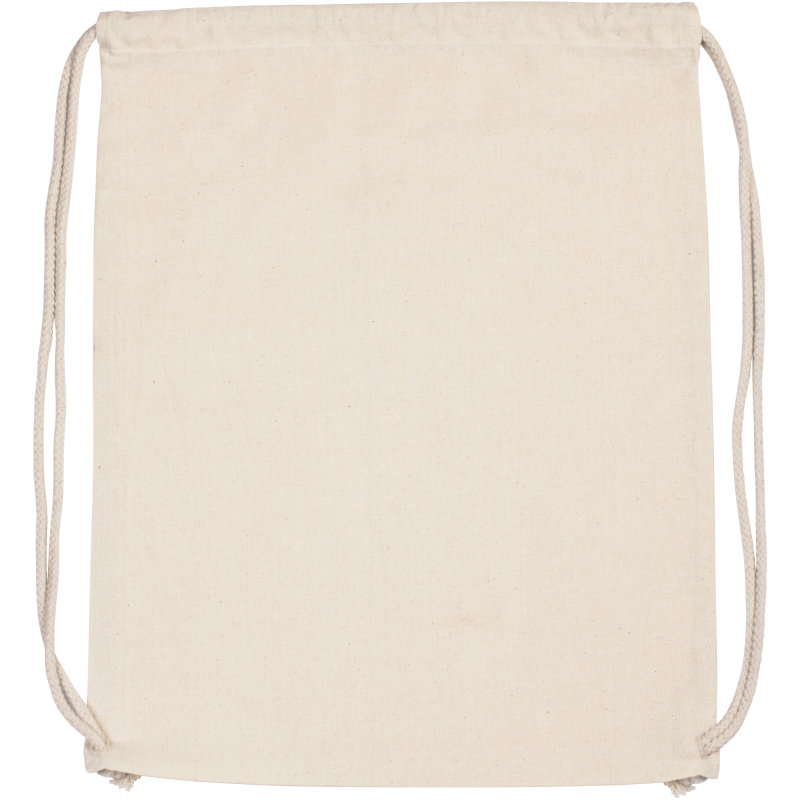 Sac à dos en coton bio avec cordelettes