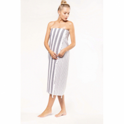 Fouta rayée avec franges