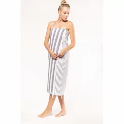 Fouta rayée avec franges