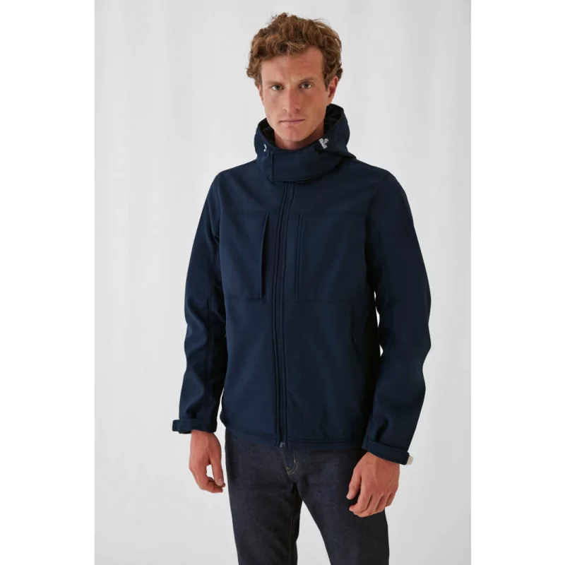 VESTE SOFTSHELL CAPUCHE HOMME