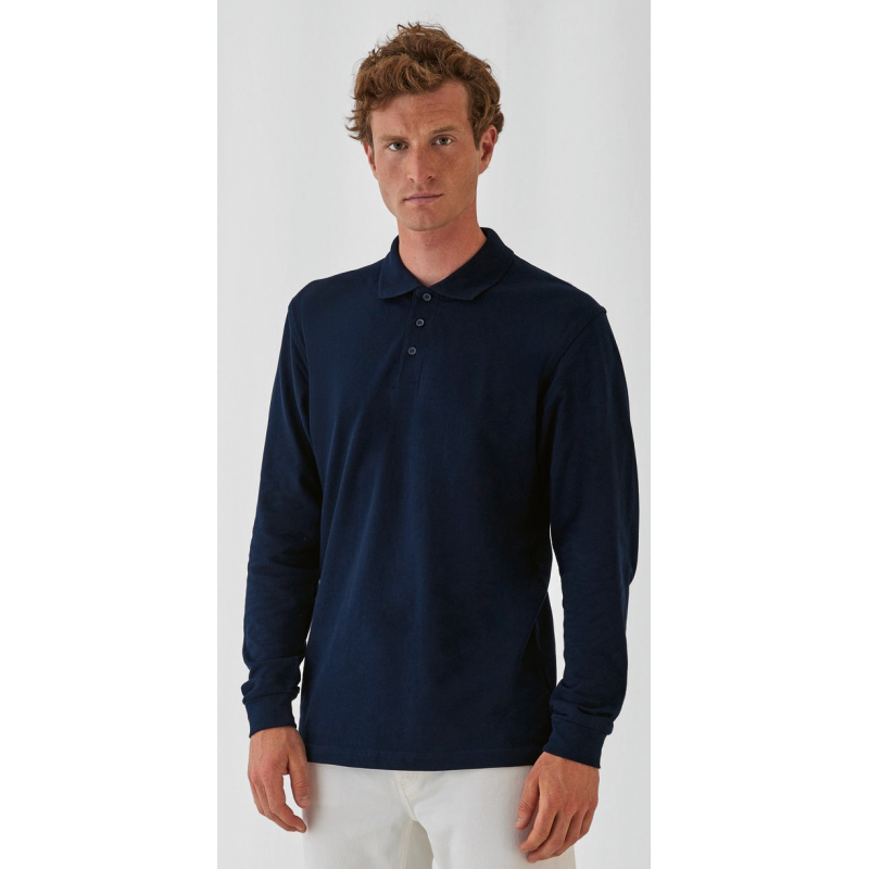 POLO HOMME SAFRAN MANCHES LONGUES